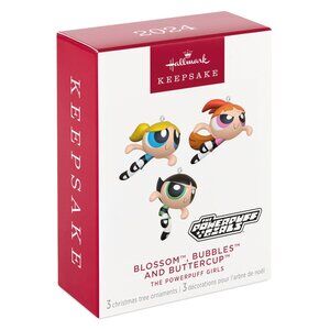 New! Powerpuff Girls Hallmark Keepsake Ornament 2024 Blossom Bubbles Buttercup